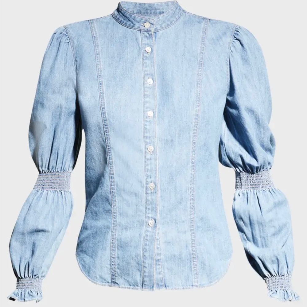 Veronica Beard Button-Front Top